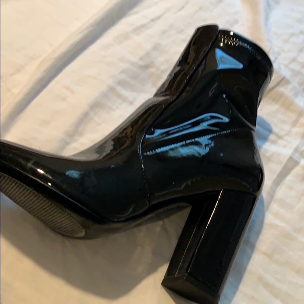 Aldo latex heel boots